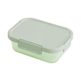Boîte alimentaire verte 900ml avec clips Macaron Series