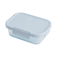 Boîte alimentaire bleue 900ml avec clips Macaron Series