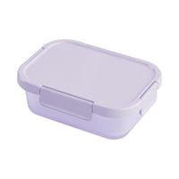 Boîte alimentaire violette 900ml avec clips Macaron Series