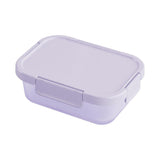 Boîte alimentaire violette 900ml avec clips Macaron Series