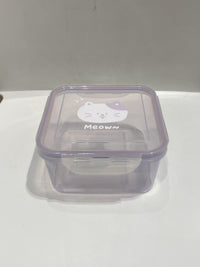 Boîte alimentaire carrée violette 825ml Animal Series