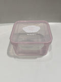 Boîte alimentaire carrée rose 825ml Animal Series