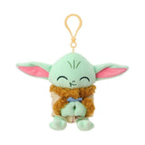 Porte clé peluche Grogu mangeant un macaron 10cm Star Wars Collection