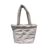 Sac fourre-tout gris rembourré grand format Puff Series