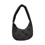 Sac bandoulière noir avec trous Puff Series