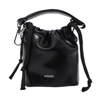 Porte-monnaie noir Mini Bucket Series