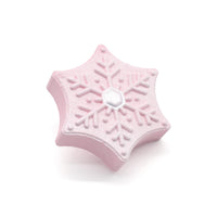 Bombe de bain flocon de neige rose Bath Bomb