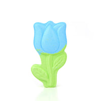 Bombe de bain forme de tulipe bleue Garden series