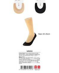 Socquettes invisibles noires femme Ice Silk