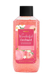 Gel douche exfoliant parfum Confiture Fraises Peches Wonderful Orchard Series
