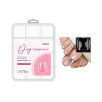 Faux ongles transparents ongles d'orteils 240 pcs DIY Nails Series