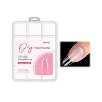 Faux ongles transparents couleur amande 240 pcs DIY Nails Series