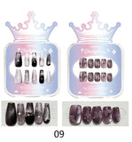 Faux ongles 09 avec languettes adhésives Crown Series