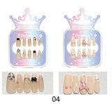 Faux ongles 04 avec languettes adhésives Crown Series