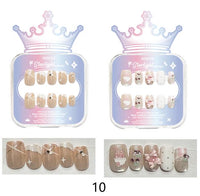 Faux ongles 10 avec languettes adhésives Crown Series