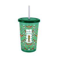 Gobelet plastique Mexique avec paille Fifa World Cup 2026