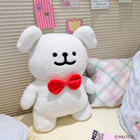 Peluche Maltese nœud papillon 50cm Maltese