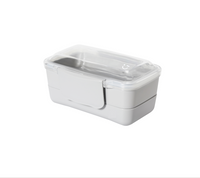 Lunch box portable double grise 800 ml Double layer Séries