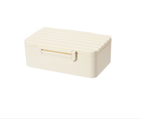 Lunch box rectangulaire rayée beige 830 ml Stiped Séries
