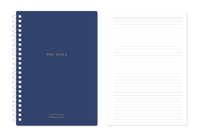 Carnet spirales A4 90 pages bleu nuit Minimalisme Retro Collection