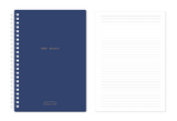 Carnet spirales A4 90 pages bleu nuit Minimalisme Retro Collection
