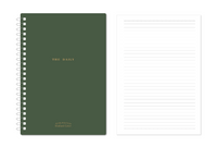 Carnet spirales A4 90 pages vert foncé Minimalisme Retro Collection