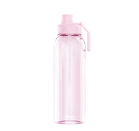 Bouteille en plastique rose 1000ml Dopamine Sports Straw Series
