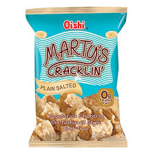 Snacks salés Marty's plain salted chicharon 30x90g
