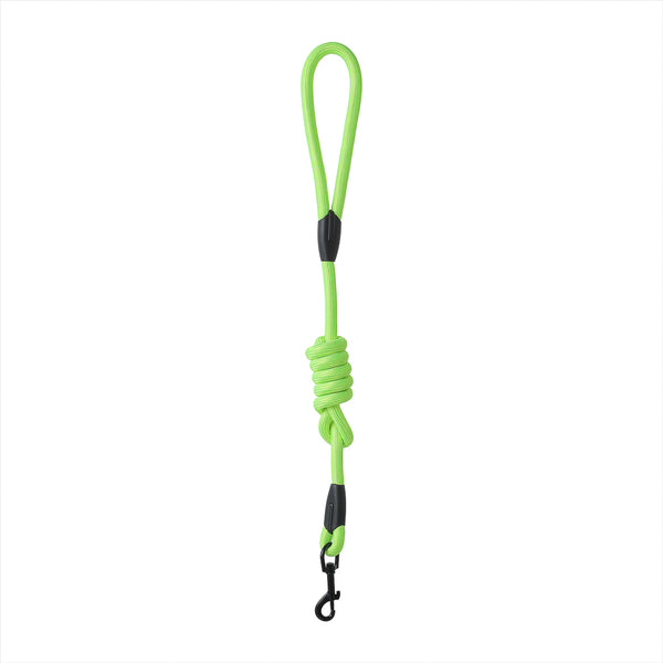Laisse en corde petit modèle jaune fluo