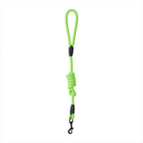 Laisse en corde petit modèle jaune fluo
