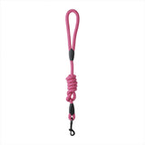 Laisse en corde grand modèle rose