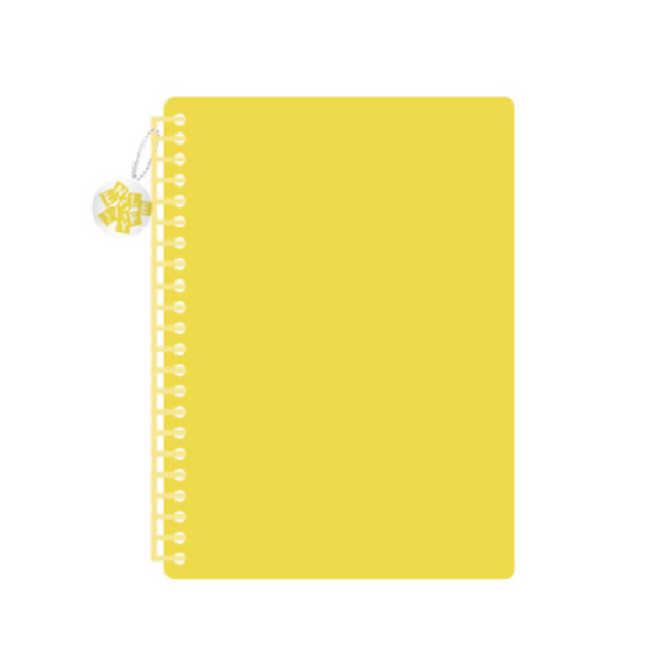 Carnet spirale jaune