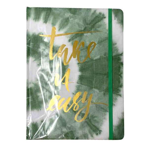Carnet vert avec élastique " Color Explosion "