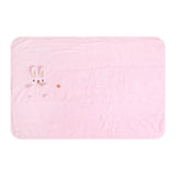 Couverture lapin rose à rouler
