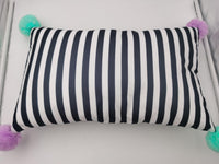 Coussin rayé Halloween