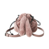 Sac bandoulière lapin rose
