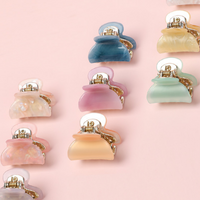 Pinces à cheveux colorées x3